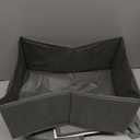 Stackable Storage Drawers - Collapsible Storage Bins with Drawers, 2 Pack Closet Shelf Organizer Basket, Fabric Pull Out Organizer for Bedroom, Living Room, Dorm, Grey