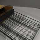 Coffee Pod Drawers, Crystal Tempered Glass Pod Holder Drawer Compatible with Nespresso Capsules, Holds Up to 40 Capsules, Size 14"x15.5"x4.5"