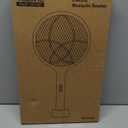 YISSVIC Electric Fly Swatter 4000V Bug Zapper Racket Dual Modes Mosquito Killer with Purple Mosquito Light Rechargeable for Indoor Home Office Backyard Patio Camping (Black-1 Pack)