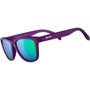 goodr Gardening with a Kraken Polarized Sunglasses for Men & Women, Medium Sized (OG), Dark Purple Translucent Lens with Light Green Mirrored Reflective Lens, UV400 Protection, No Slip, No Bounce