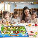 Sorting Toys for Toddlers,Fruit Sorting Matching Game,Addition and Subtraction Flash Cards, Montessori Fine Motor Sensory Toys for Toddlers 3+ Years Old.