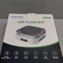 TDBYWAE Air Purifier for Home  True HEPA Filter for Pets, Smoke & Allergies | 600 Sq Ft Coverage | Ultra-Quiet & Portable for Bedroom/Travel (1 Pack, Grey White)