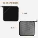 Advanced Black 2PCS Square Silicone Anti-scalding pad (7.1 * 7.1 inches), Insulation pad for Tea, Barbecue and Cooking