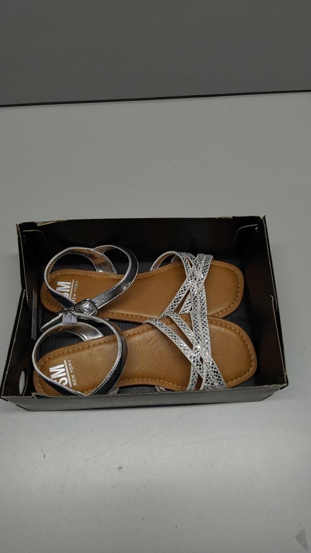 SMNY Silver Sandals Size 5