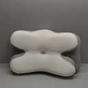 Osteo Enjoy Pain Relief Sleeping Cervical Neck Pillow, Ergonomic Contour Zoned Fits Side Sleeper, Non-Temperature Affected Memory Foam Pillows, Q-max Cooling Pillow Support Back Stomach Sleepers (Gray)