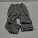 SEMARO Womens Casual Linen High Waist Pants Drawstring Loose Fit Summer Pants Trousers with Side Pockets (Small, Grey)