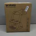 Potty Training Seat, SKYROKU Upgrade Toddler Toilet Seat for Kids Boys Girls, 2 in 1 Potty Training Toilet, Splash Guard Anti-Slip Pad Step Stool,New Sector-Shape Stabilized Base (8899+Grey)