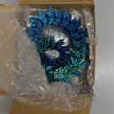 3D Printed Dragon - 24 inch Large Pearly Sheen Articulated Dragon Fidget Toy, 3D Printed Gift for Birthday, Figurine Decor(Green Mix Blue)
