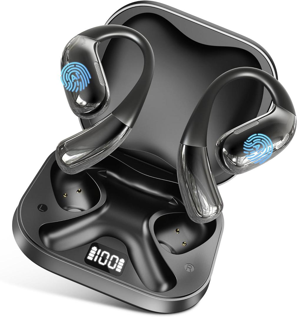 Ai Translation Earbuds Real Time, 144 Languages, 60H Playing Time, Bluetooth 5.4, Comfortable Fit for Travel Around The World, Business Meetings and Reception & Language Learning.