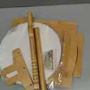2025 Upgraded Wooden Tortilla Press 10 Inches Rotatable 10" Wood Tortilla Press Maker, with Rolling Pin & 50 Pcs Parchment Paper, for Homemade Tortillera, Roti, Chapati, Taco, Pataconera, Burritos
