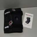 NEENCA Professional Knee Brace for Knee Pain, Adjustable Hinged Knee Support with Removable Side Stabilizers, Strong Stability for Joint Pain Relief, Arthritis, Meniscus Tear, ACL, PCL, Runner, Sports (X-Large, Black - Single)