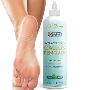 Callus Remover for Feet (Extra Strength) Foot Callus Remover Gel - Pedicure Tools for Feet Scrubber Foot Care Spa Essentials, 6oz