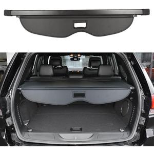 Cargo Cover for Jeep Grand Cherokee Accessories 2011-2020 2021 Rear Trunk Shade Cover（Not fit for 2021 Winter-Not fit for Grand Cherokee L 2022）
