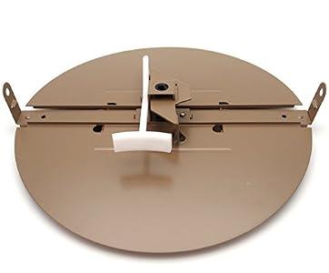 HVAC Premium 10" Butterfly Damper - Control Your Airflow on Drop Ceiling grilles of 24x24 (10" Round Duct Opening)