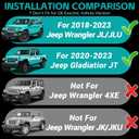 Magnetic Dash Phone Mount for 2018-2023 Jeep Wrangler JL JLU & Gladiator JT Accessories Multi-Mount Phone Holder Dashboard Storage Tray with Extra Clip Bracket, Not for Oil-Electric 4xe