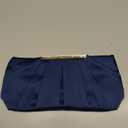 CHARMING TAILOR Clutch Evening Bag Elegant Pleated Satin Formal Handbag Simple Classy Purse for Women (Navy)