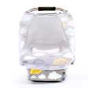 ACRABROS Car Seat Covers for Babies,All Season Infant Carseat Cover Canopy for Boys and Girls,Stretchy Adjustable Peeping Window with Mesh Cover,Warm Breathable Universal Fit,Clouds Sheep