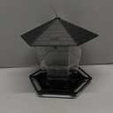 Jealoeur Bird Feeders for Outdoors Hanging Bird Feeder Wild Birds Seed, Black