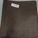 Samsill Vintage Leather Binder, 1.5 Inch Round Ring (Holds 325 Sheets), Letter Size 8.5x11 Documents, Professional Organizer Portfolio, Planner, No Zipper, Brown