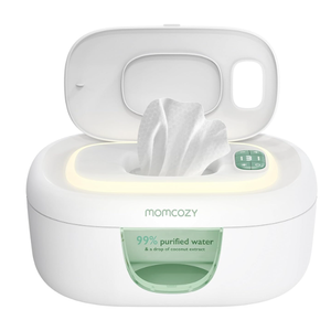 Momcozy Baby Wipe Warmer, Innovative Spring Design, Large Capacity Wipes Dispenser, Fast and Even Heating, 4 Modes of Temperature Heating Control, Diaper Wipe Warmer with Night Light