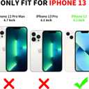 Ring Holder Series Case Designed for iPhone 13 6.1 Inch, Clear Cute Slim Colorful Bumper Protector Phone Stand Cover Support Magnetic Car Phone Mount (Purple Blue)