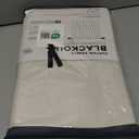 100% Blackout Shield Linen Blackout Curtains for Bedroom 84 Inches Long, Back Tab/Rod Pocket Living Room Drapes, Thermal Insulated Blackout Curtains 2 Panels Set, 50" W x 84" L, Cream