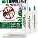 Ant Repellent Indoor Pet Safe, Ant Repellent Outdoor, Get Rid of Ant, Keeps Ants Away, Ant Deterrent for Home, Protects up to 120 sq ft, Natural Ingredients, People/Pet/Plant Friendly- 4P
