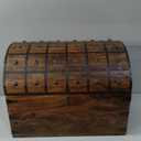 Nautical Cove Handmade Pirate Treasure Chest for Kids Prizes & Classroom with Lock and Skeleton Keys Lockable Wooden Storage Chest Box, Pirate Decor, Decorative Wooden Box - XXX-Large 21x15.75x15.75