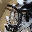 20" Black Farmhouse Chandelier for Dining Room 6 Light Cage Light Fixture