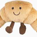 WqWqian Croissant Plush Toy - Soft Stuffed Croissant Gift, 14 inch Cute Food Stuffed Animals Pillow for Kids & Adults