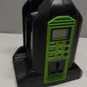 350W Power Inverter for Greenworks 40v Battery, 2-Ports DC 40V to AC 110-120V Pure Sine Wave Battery Inverter with 3 USB-A Port, 1 USB-C Port,300lm LED Light for Camping Travel Emergency(Tool Only)