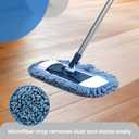 TrueYee Dust Mop for Hardwood Floors with 57" Long Handle Wet & Dry Mops for Catching Pet Hair and Dust Bunny Microfiber Dust Mops for Vinyl, Wood, Tile, Laminate Flooring