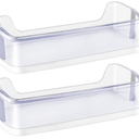 (2 PACK) Durable DA9708348A Refrigerator Door Shelf Bin Replacement fit for Samsung Refrigerators Right Door Middle Shelf for RS25H5111BC RS25H5111SR RS265TDRS Replace DA6305215A by Fetechmate
