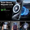 TORRAS Magnetic Shockproof for iPhone 15 Pro Case, [Military-Grade Drop Tested] [Compatible with MagSafe] Translucent Slim Protective Anti-Scratch Anti-Fingerprint Guardian 2023, Clear Blue