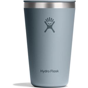 Hydro Flask All Around Tumbler Press-In Lid, Insulated Travel Mug, Stainless Steel Coffee Cup 16 Oz Shale Gray