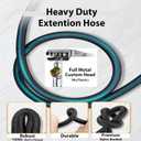Quick Air Release Extention Replacement Hose for Tire Inflators | Portable Air Compressor | Tire Valve Air Chuck Lock | Air Tire Inflator Pump Hose | Presta Valve + Ball Needle (30''/76.2cm)