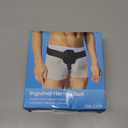 Hernia Belts for Men Inguinal, Hernia Support for Women and Men, Hernia Truss for Left or Right Side, Groin Belt, Adjustable Waist Strap with Removable Compression Pads (Large, Black)