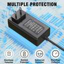 29V Power Cord for Adjustable Standing Desk Compatible with Claiks P1.01.001 P101001 40" 48" 55" 63" Electric Standing Desk Adjustable Height Stand up Desk YH-K290018-C Power Supply Cord Charger
