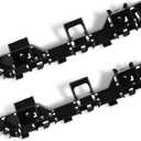2 PCS Car Front Bumper Mounting Bracket, 8.6" x 1.7" x 1.3" PP Anti-rust Front Bumper Trim, Perfect Fit Retainer Replacement 71198T2AA0 171193T2AA01, Compatible with 13-17 Honda Accord (Black)