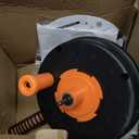 Drain Auger, Clog Remover with Drill Adapter, 25 Feet Flexible Plumbing Snake Use Manually or Powered for Kitchen, Bathroom and Shower Sink, Comes with Gloves (Orange)