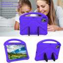 YRH Kids Case for Lenovo Idea Tab Plus 12.1 inch Tablet 2025, Model TB361FU, EVA Shockproof, with Stand Handle (Purple)
