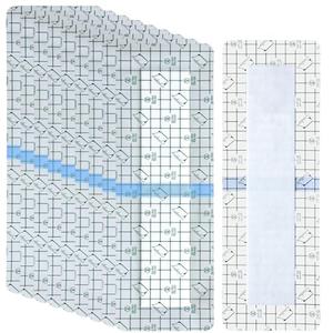 30 Pcs 4 x 12 Inch Waterproof Shower Protector with Non Stick Center Pad Knee Replacement Stretch Transparent Adhesive Bandage Peritoneal Dialysis Accessories Protector Wound Cover Bandage