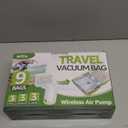 Vacuum Bags for Travel with Rechargeable air Pump, 3 Sizes Vacuum Seal Bags for Clothing, Space-Saving Compression Storage Bags for Travel & Closet Organization (9)