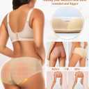 DERCA Butt Lifter Panties Padded Underwear for Women Seamless Booty Pads Hip Enhancer Butt Lifting panty (Beige, L)
