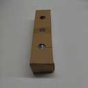 UNIVERSAL 2 6 52MM ABS TRIPLE HOLE PILLAR GAUGE MOUNT HOLDER BLACK JLM92E57
