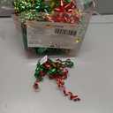 JOYIN 42 Pcs Gift Bows Assortment for Christmas with 36 Multi-Colored Assorted Size Self Adhesive Bows, 4 Tinsel and 2 Curly for Gift Wrapping, Christmas Wrapping Ribbon (3 Sizes) (Green,red,gold)