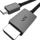 uni USB C to HDMI Cable, [4K, High-Speed] USB Type C to HDMI Cable for Home Office, [Thunderbolt 3/4 Compatible] with Chromebook, MacBook Pro/Air 2023, iPad Pro, iMac, XPS 17, S23-6FT