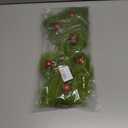 17 Inch Christmas Tree Picks, 6 PCS Lime Green Furry Curly Stems with Red Glitter Balls, Flexible Christmas Tree Topper Decorations for Holiday Arrangements, Wreaths & Table Christmas Decor