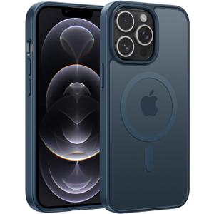 3in1 for iPhone 16 Pro Max Case Blue Magnetic Matte Textured Military Grade Drop Protection Translucent Cell Phone Cover - Slim Rugged Durable Shockproof Protective Bumper Cases 3in1 for iPhone 16 Pro Max Case Blue Magnetic Matte Textured Military Grade Drop Protection Translucent Cell Phone Cover - Slim Rugged Durable Shockproof Protective Bumper Cases