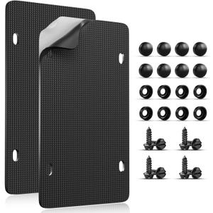 4mm EVA Foam License Plate Anti-Rattle Pads, Noise Reduction & Paint Protection Self-Adhesive Car Plate Cushion Pad, Universal Fit for Car Truck SUV